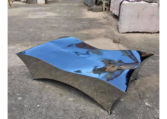 SS316 Metal Table Sculpture 100cm Height For Garden Decor