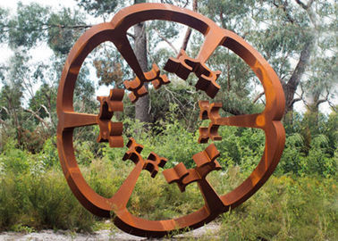 Dobra cena. Oxide Color Rusty Garden Sculptures, Metal Garden Flowers Rzeźba 150 cm Heigh w Internecie