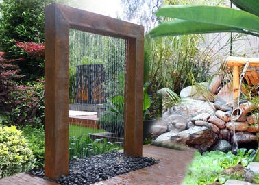 Dobra cena. Corten Steel Rain Curtain Water Feature Water Curtain Fountain Różne rozmiary w Internecie