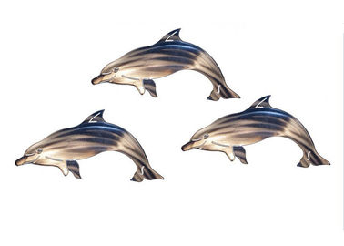 Dobra cena. Niestandardowe, wiszące metalowe delfiny na ścianie, Dolphin Wall Sculptures Stainless Steel w Internecie