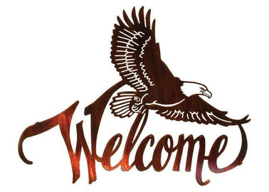 Dobra cena. American Bald Eagle Witamy w dużych metalowych rzeźbach ściennych do dekoracji wnętrz w Internecie