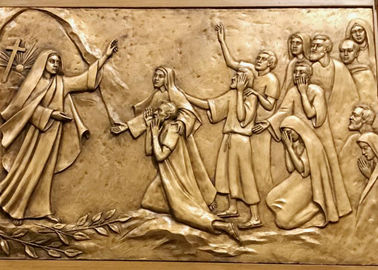 Dobra cena. Nowoczesne religijne Wall Art Decor Brąz Relief Rzeźba antykorozyjna w Internecie