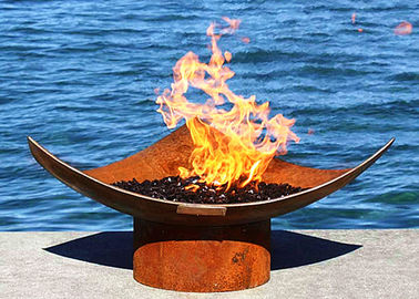 Dobra cena. Corten Steel Modern Fire Bowls Outdoor, duży metalowy komin o wysokości 50 cm w Internecie