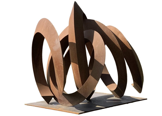 Dobra cena. Niestandardowy rozmiar Rusty Metal Art Garden Corten Steel Abstrakcyjna rzeźba w Internecie