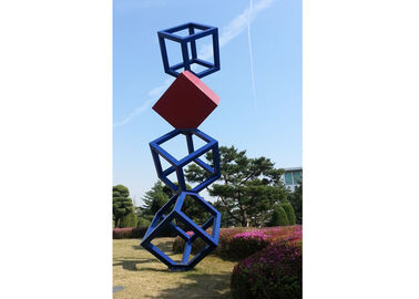 Dobra cena. Cube Garden Duża rzeźba ze stali nierdzewnej Zewnętrzna rzeźba metalowa w Internecie
