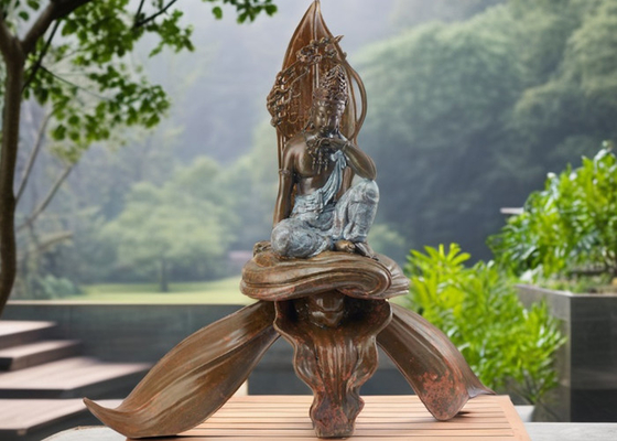 Dobra cena. Statua Buddy z antycznej mosiądzy Zbiórka Siedzący Miedź Budda Rzeźba metalowa Artystyka Brązowe Odlewanie w Internecie