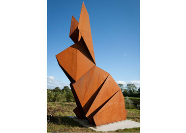 Dobra cena. Duży Rusty Metal Garden Corten Steel Rabbit Rzeźba Zwierząt Dekoracja w Internecie