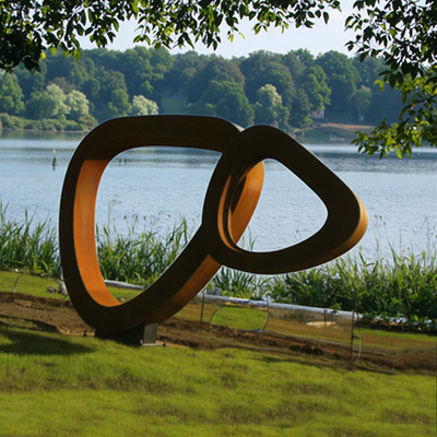 Niestandardowa Bezczasowa Piękno Rusty Kolorowy Ogród Na Zewnątrz Metalowa Sztuki Corten Stalowa Rzeźba