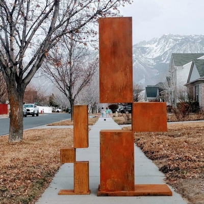 Dobra cena. Metal Art Corten Steel Sculpture for Home/Garde Decoration Fabryka niestandardowa w Internecie