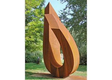 Dobra cena. Nowoczesne Corten Steel Duży ogród Rzeźby Metalowa odporność na korozję zewnętrzną w Internecie