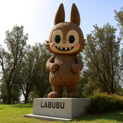 Dobra cena. Garden Decoration Toy Art Fiberglass Labubu Sculpture w Internecie