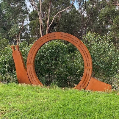 Dobra cena. Factory Weathering Steel Sculpture in Snail Form Landscape Metal Corten Steel Sculpture for Garden Decoration w Internecie