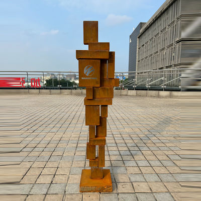 Dobra cena. 100cm Wysokość Ogród Na Zewnątrz Corten Stal Rzeźba Artystyczna Geometryczna w Internecie