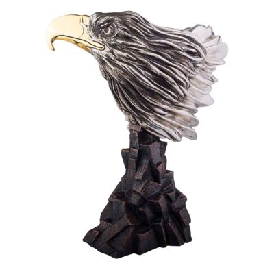 Metal Art Animal Eagle Brązowa i stalowa rzeźba z nierdzewnej stali