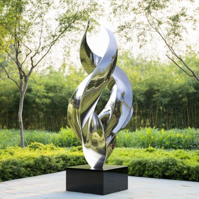 Dobra cena. Custom Modern Public Decoration Stainless Steel Spiral Sculpture w Internecie