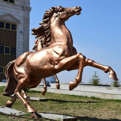 Eternal Guardian: Monumental Bronze Horse for Estate and Garden