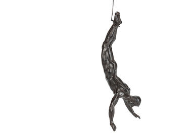 Dobra cena. Wykończenie odlewu Wall Art Life Size Rzeźba z brązu Antique Diving Man Statue w Internecie