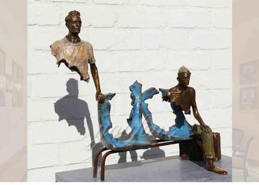 Dobra cena. Life Size Casting Finish Traveller Rzeźba z brązu do ogrodu, Bruno Catalano Rzeźba w Internecie