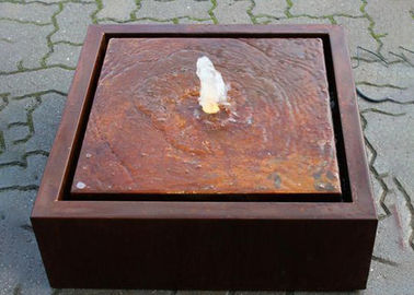 Metal Contemporary Corten Steel Water Feature Ogród Dekoracja Powierzchnia rdzy