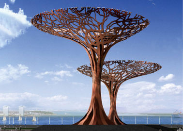 Dobra cena. Krajobraz miejski Rusty Garden Rzeźby Odkryty Metal Dragon Tree Sculpture w Internecie
