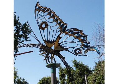 Dobra cena. Giant Garden Owad Odkryty Metal Rzeźba Motyl Ze Stali Nierdzewnej Dla Krajobrazu w Internecie