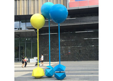 Dobra cena. Rozmiar niestandardowy Malowana rzeźba ze stali nierdzewnej Balon Rzeźba na zewnątrz w Internecie