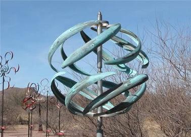 Dobra cena. Niestandardowy rozmiar ze stali nierdzewnej Garden Wind Kinetic Sculpture for Landscape w Internecie