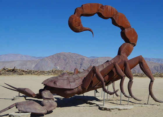 Outdoor Landscape Corten Steel Colossal Scorpion Scorpion
