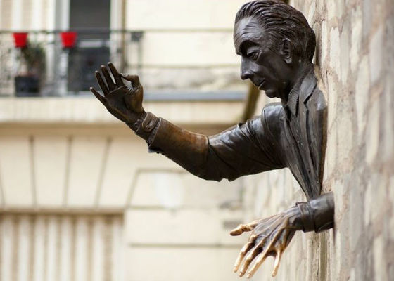 ODM Life Size Ściana zewnętrzna Dekoracyjna odlewana statua z brązu