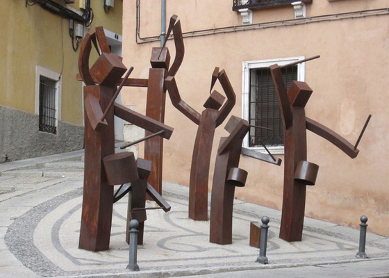 Dobra cena. ODM Rusty Man Zagraj na instrumentach Corten Steel Band Rzeźba w Internecie